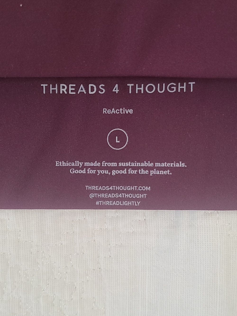 Threads 4 Thought Plum Sports Bra - Size Large - Picture 8 of 10